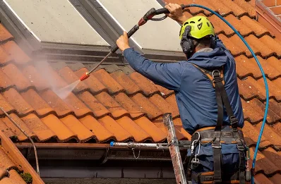 Démoussage et hydrofuge de toiture à Sinard